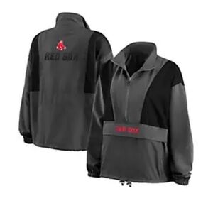 Boston Red Sox MLB Boston Sox Packable Half-Zip Jacket NWT